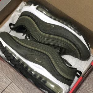 Olive green air max 97 nikes